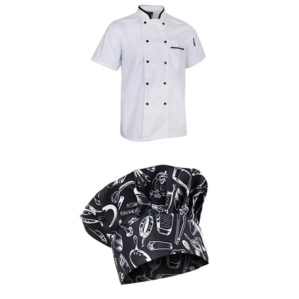 Прочная мужская униформа шеф повара рабочая одежда для приготовления пищи