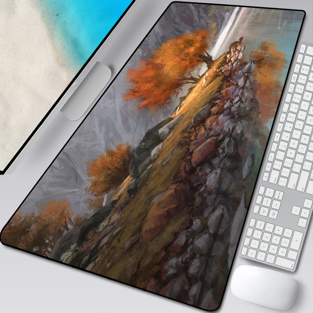 landscape mouse pad gamer anti slip rubber gaming mousepad keyboard laptop computer mice mat oversized office pad mouse mats free global shipping