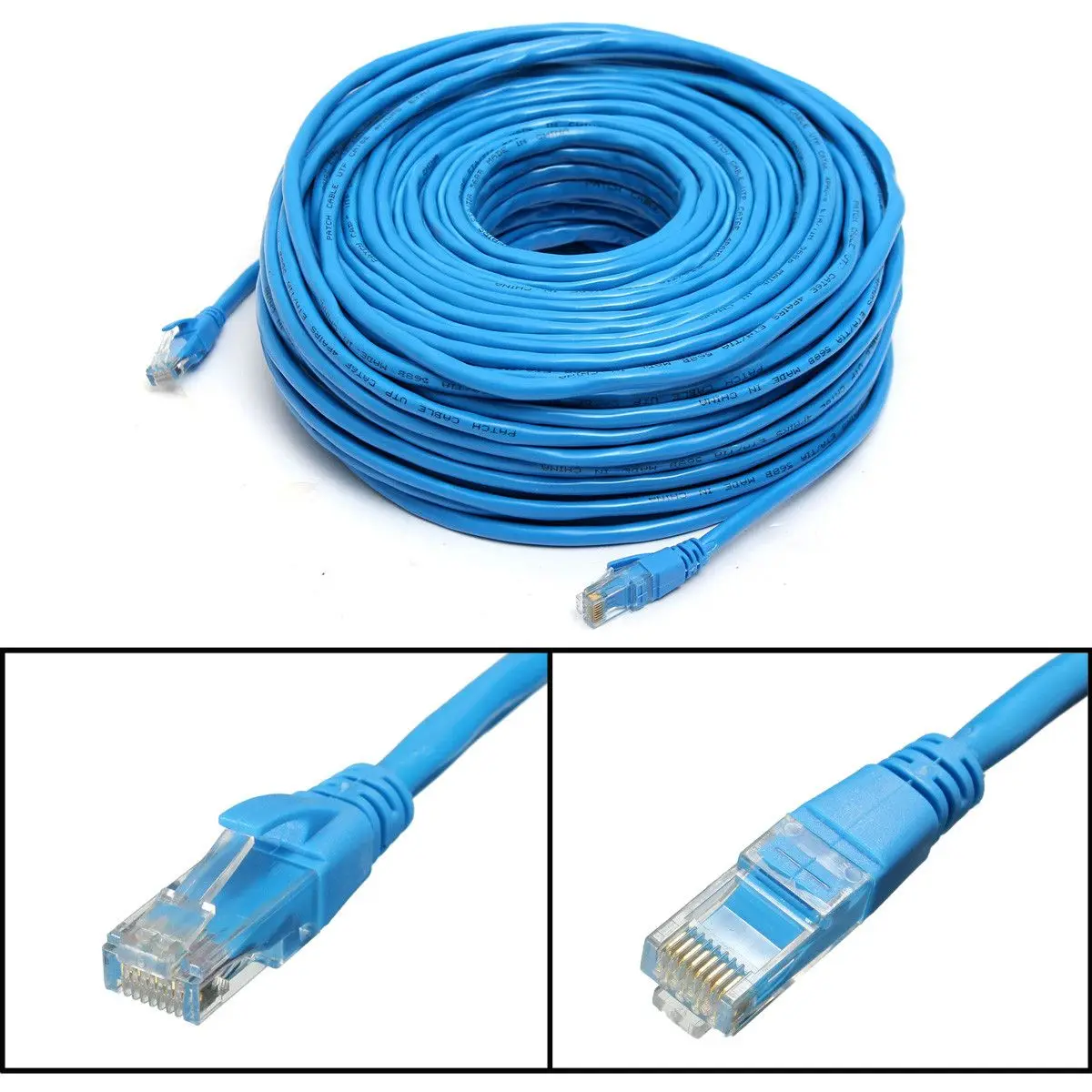 2 шт. Ethernet CAT6E RJ45 водонепроницаемый сетевой кабель 5 м/10 м/20 м/30 м для ip-камеры POE PC