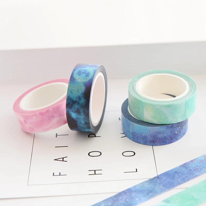 

7 Pcs/Lot Dreamworld Paper Masking Tape 15mm*8m Fatanstic Washi Sticker for Diary Album Scrapbooking Decoration E6187