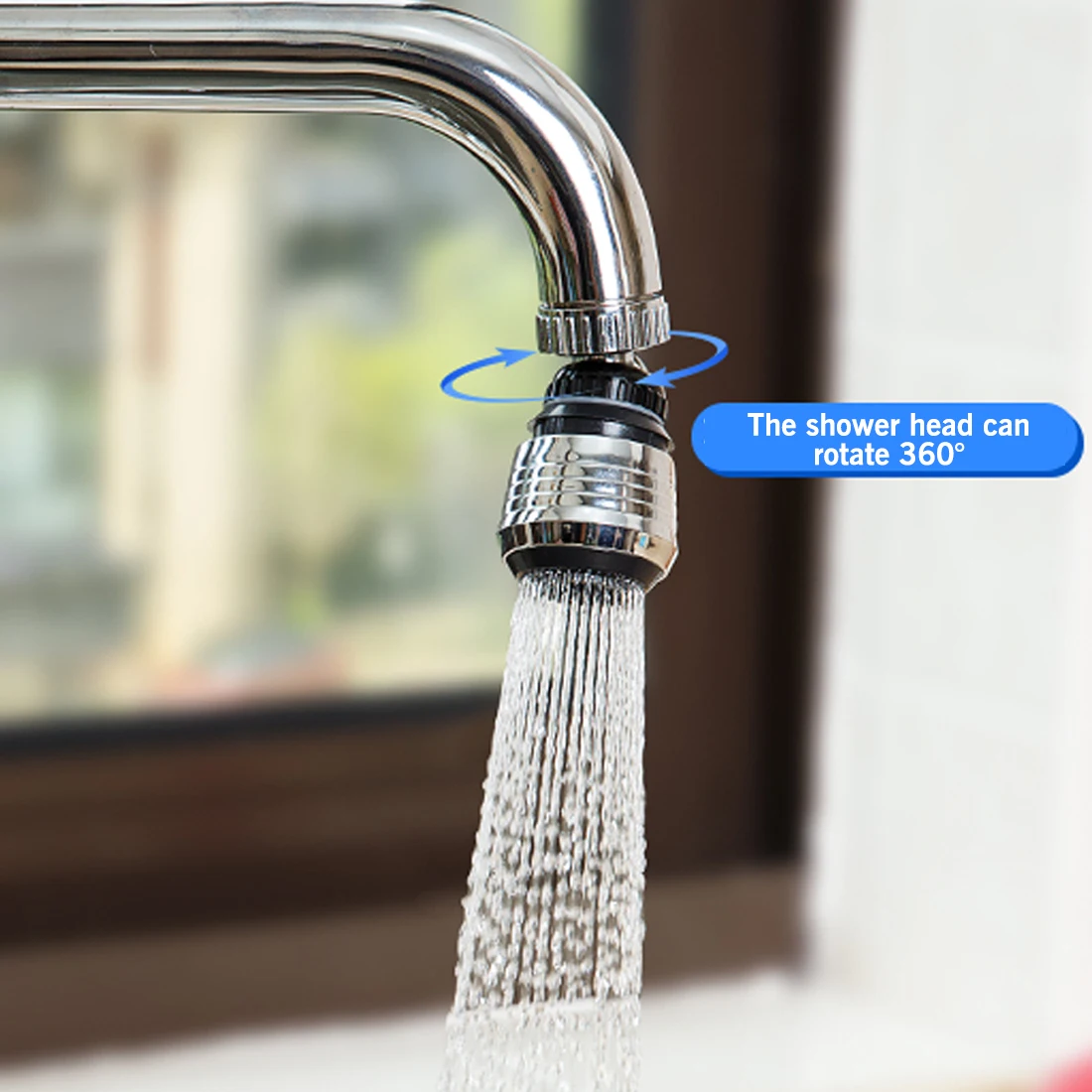 

360 Degree Swivel Kitchen Faucet Aerator Adjustable Dual Mode Sprayer Filter Diffuser Water Saving Nozzle Faucet Connector