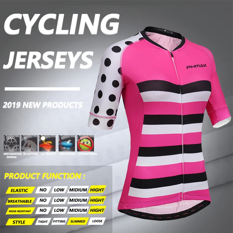 Женская одежда для велоспорта PHMAX комплект одежды дышащая с коротким рукавом