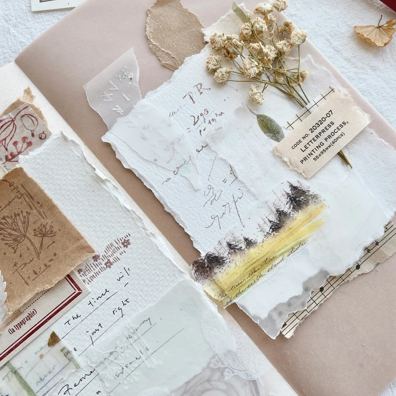 Набор винтажных штампов с натуральными травами деревянные резиновые штампы для