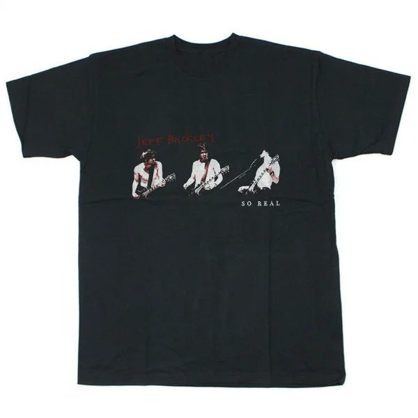 

RARE! 1994 JEFF BUCKLEY SO REAL T-shirt Tee Black Men Size S M L 234XL DB185