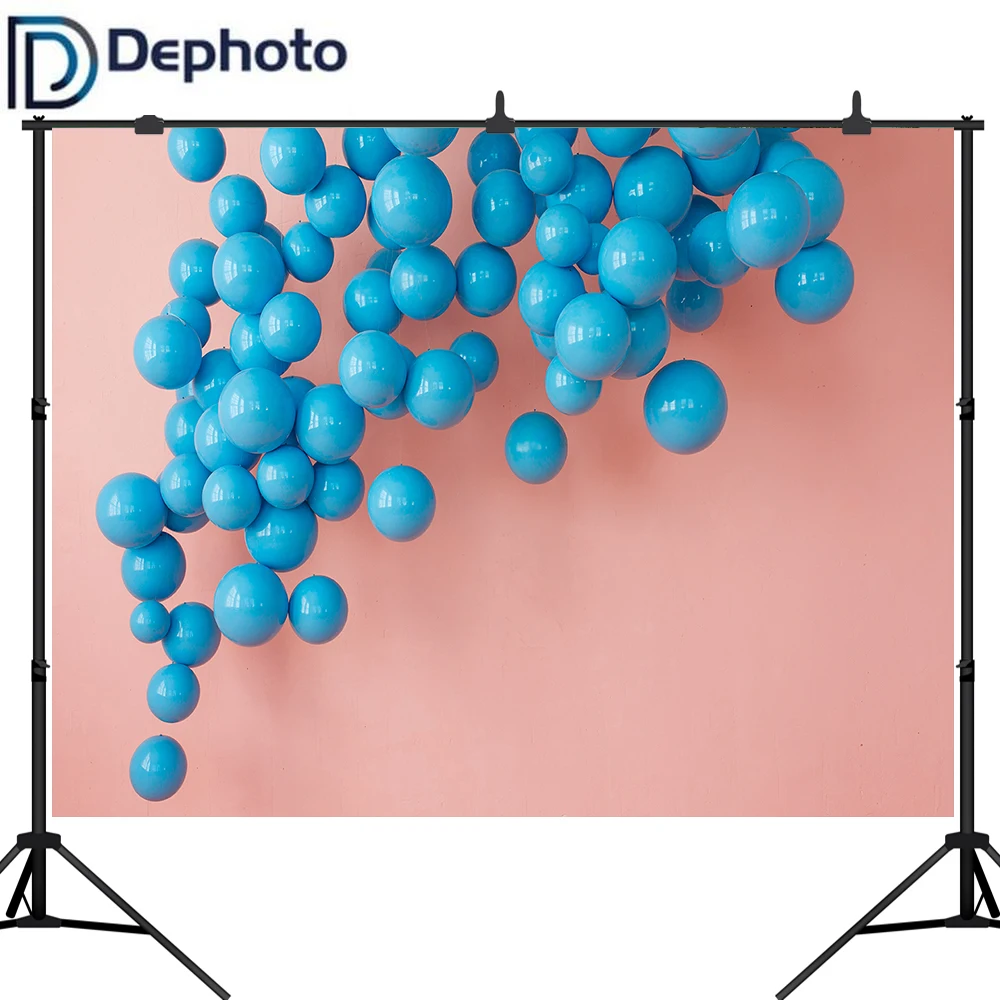 Dephoto синий фон для фотосессий воздушный шар декорация дня рождения фотосъемки
