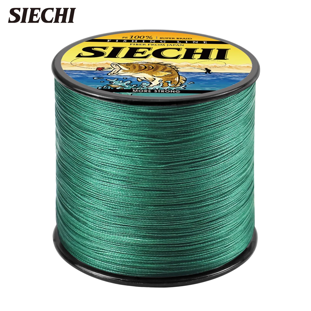 SIECHI 9 Strands Braided PE Fishing Line  300M 500M 1000M  Strong Braided Fishing Line Multifilament PE Line