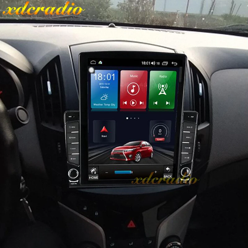 Автомобильный радиоприемник Xdcradio 10 4 дюйма вертикальный экран в стиле Tesla Android 0