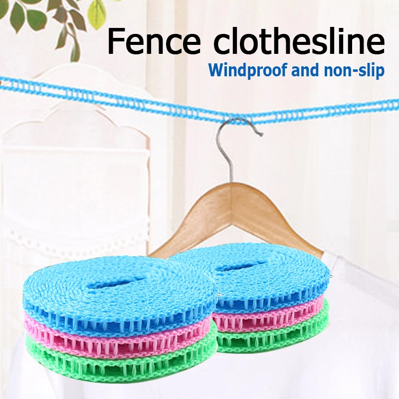 

Barrier Nylon Clothesline 3 /5 /8 /10 M Random Color Non-Slip Windproof Clothesline Quilt Airing Rope Outdoor Travel Household