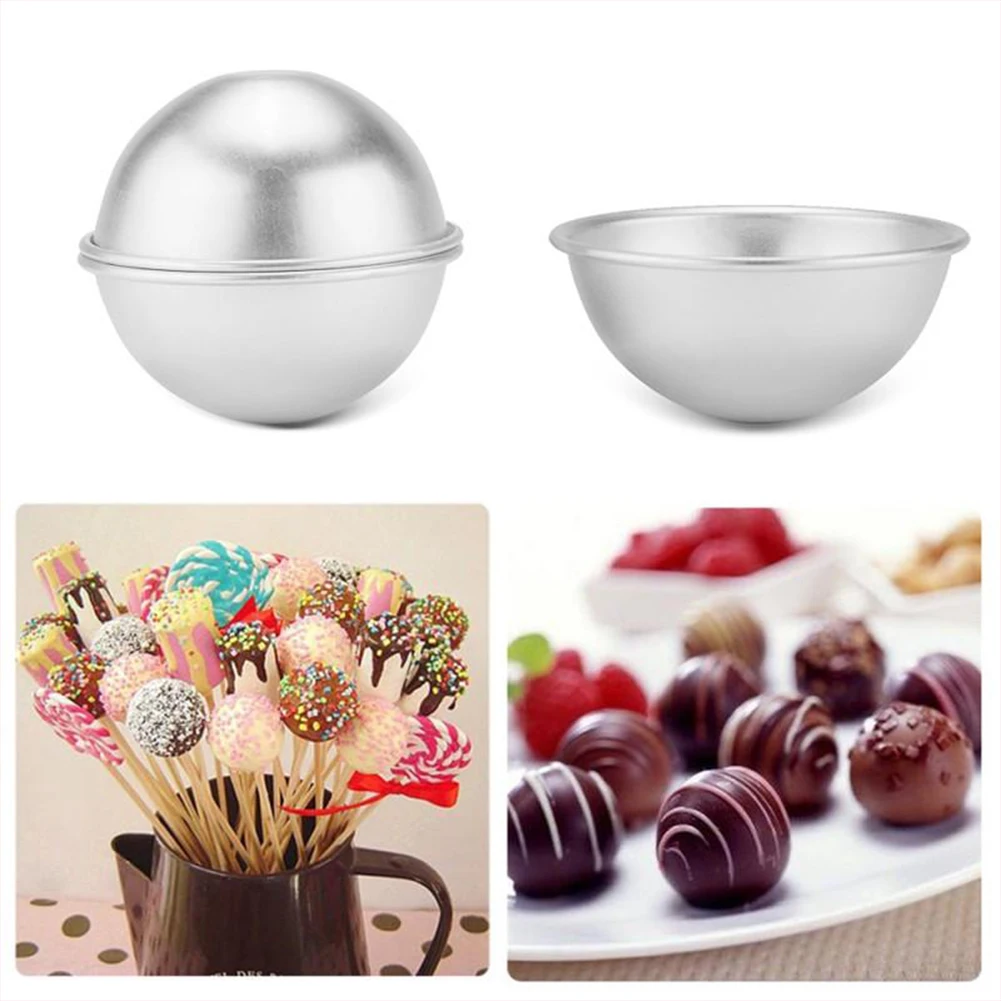 

6PCS Bath Bomb Molds Aluminium Alloy DIY Tools Semicircle Sphere Mold GIft for Kids Friends