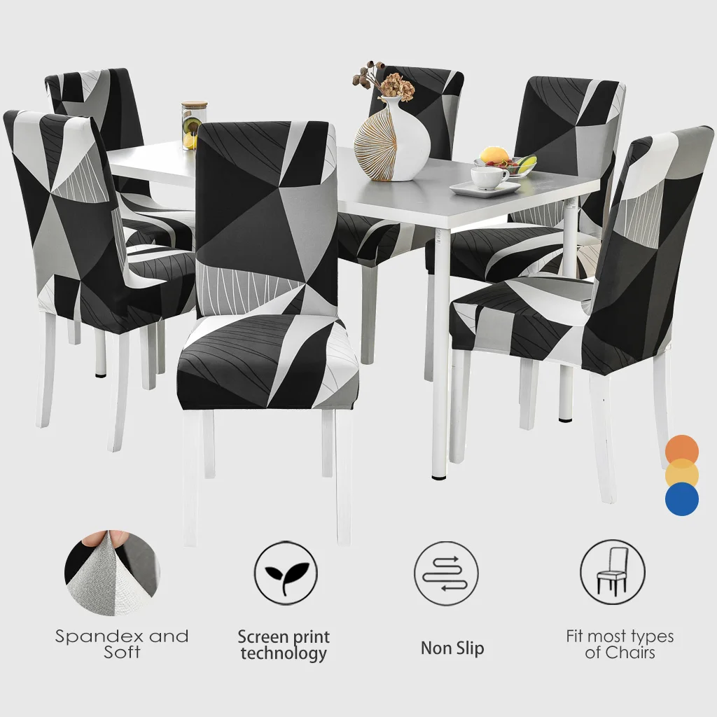 Funda elástica colorida para silla, Protector extraíble para comedor, restaurante, Hotel