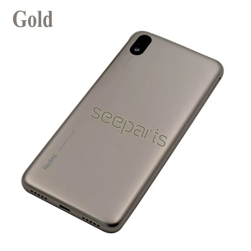 100% Original For Xiaomi Redmi 7A Redmi7A Back Housing Cover With Camera Lens Battery Case Logo Replacement | Мобильные телефоны и