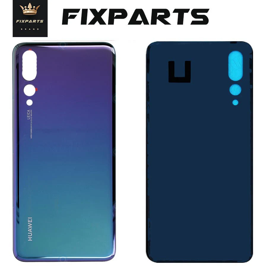 Задняя стеклянная крышка для Huawei P20 Pro аккумулятора панель задняя корпуса +