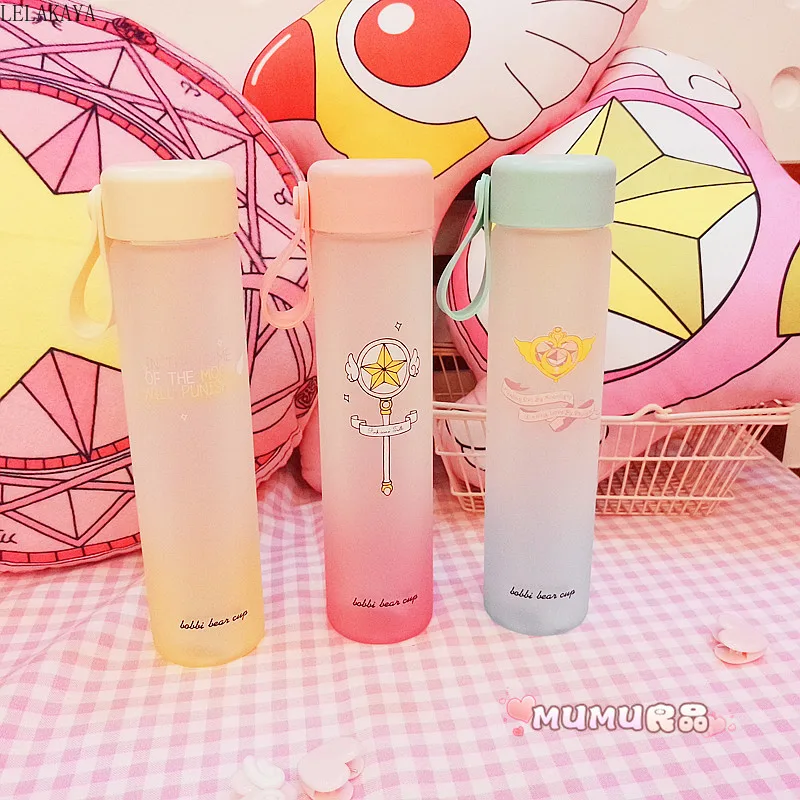 1 шт. Card Captor Sakura Стекло красочные чашки фигурку розовый луной три Цвета ручная