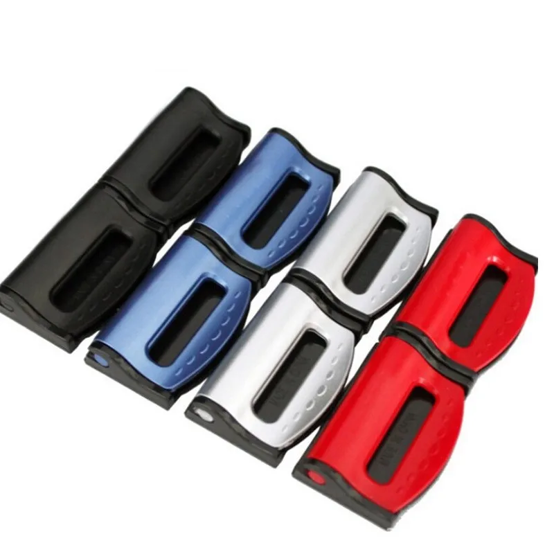 

1pair Car Seat Belt Buckle Adjusters Seat Belt Clip Durable Locking Stopper Safety Seatbelt Lock Buckle Interior Accessories Hot