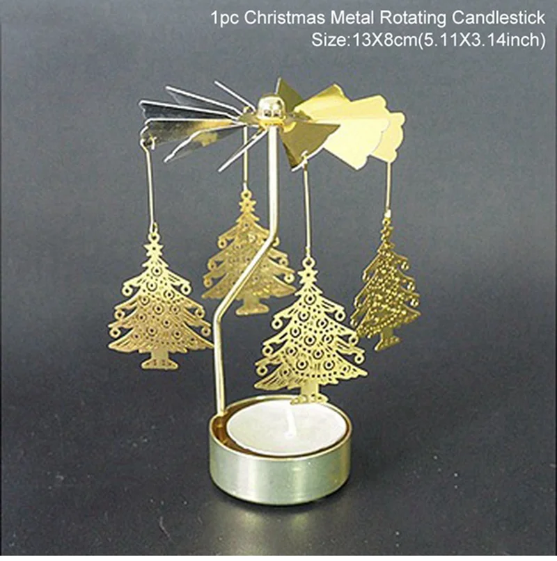 Candle Holders Украшения со светодиодами Рождество свет Рождественские украшения для украшения дома рождественские аксессуары Navidad счастливый год - Цвет: Candle Holders