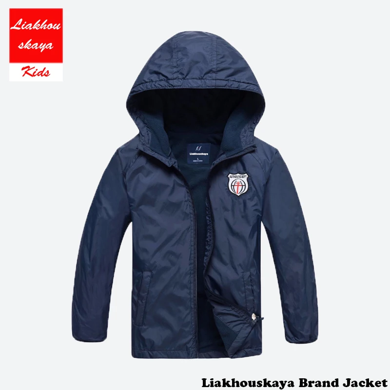 2021 Fashion Brand Children's Boys/Girls Fleece Jacket Kids Coat Hoodie Waterproof Windbreakers Boys Jackets 4-15T Spring Autumn | Детская