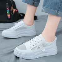 small white shoes for womens shoes 2021 summer new hollow out breathable single thick bottom sports shoes sneakers net thin