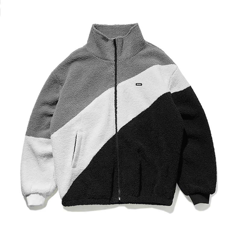 Высокая уличная винтажная флисовая мужская куртка 2019 оверсайз зимнее теплое