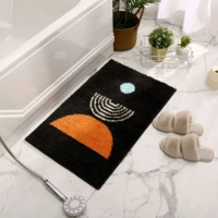 ultra microfiber soft bath mats for bathroom tpr non slip bath mats for bathroom absorbs water quickly washable rug plush fluffy