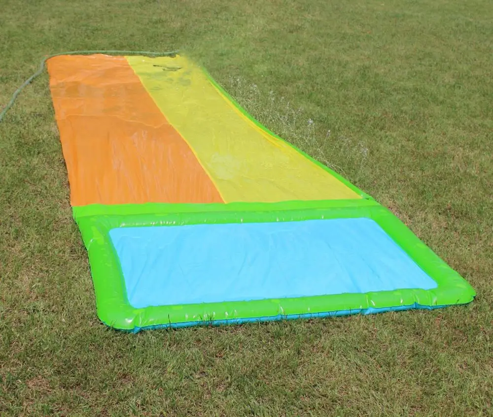

Super Giant Water Slip and Slide with Built in Body Board and Hose Attachment Kids Yard Games Outdoor Water Fun Toys