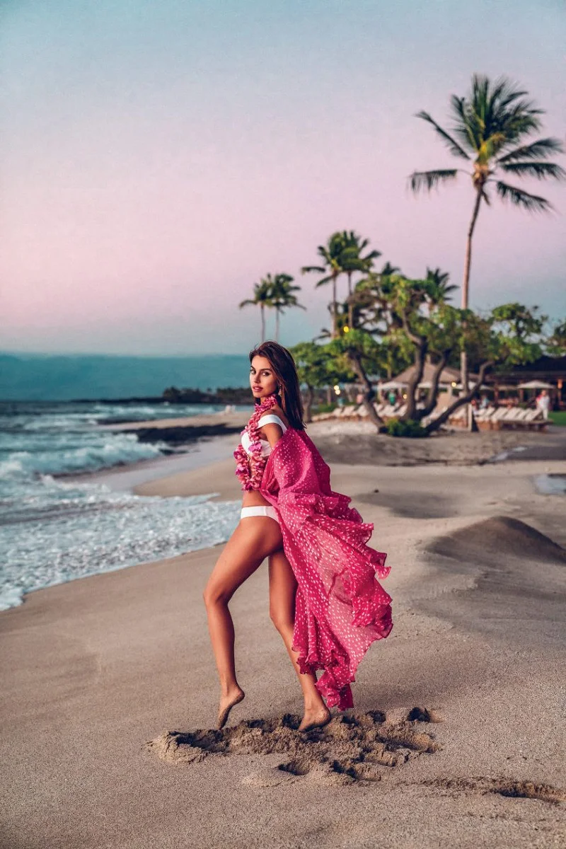 2021 New Women’s Swimsuit Cover Ups Bathing Suit Chiffon Pentagram Cardigan Beach Sunscreen Bikinis Summer Cloth Plus Size Dress
