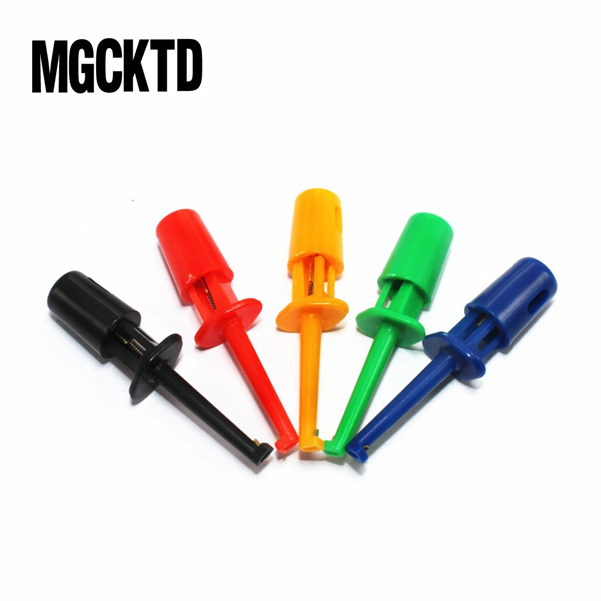 100 шт. 1 7 ''мультиметр провод комплект тест крюк зажим Захваты зонд SMT / SMD IC D20