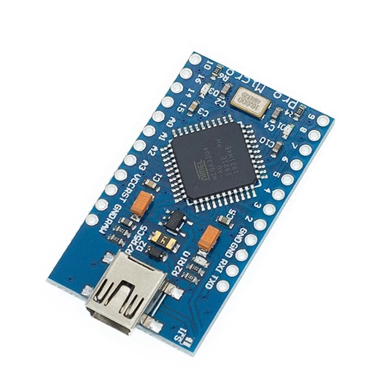 10 шт. плата Mini USB ATmega32U4 Pro Micro 5 В/16 МГц модуль платы для Arduino Leonardo ATMega 32U4 контроллер