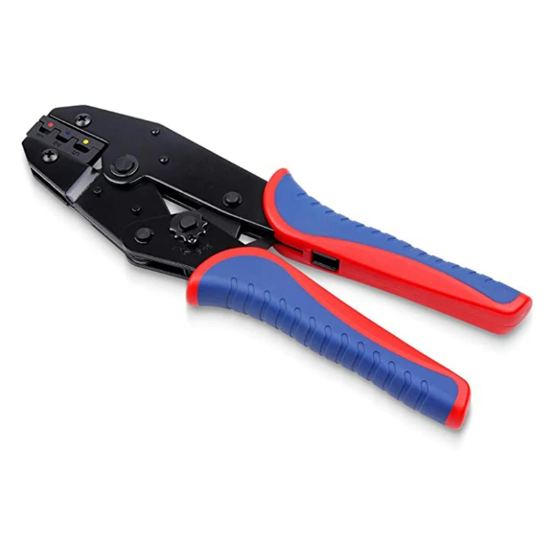 

Ratchet Wire Crimping Pliers,Crimping Tool, For Heat Shrink Connector, Suitable For AWG22-10 (0.5-6Mm²)