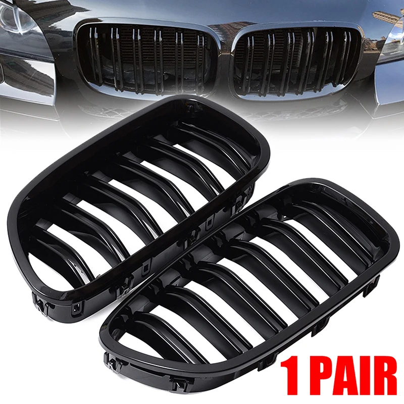 Mayitr 1 пара глянцевая черная ABS передняя решетка для BMW F10 F11 M5 520i 523i535i 535i 528i 5 Series 11