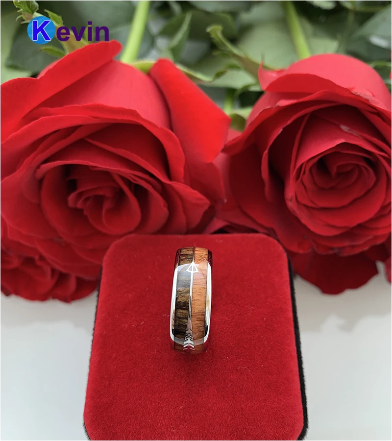 Мужское и Женское Обручальное кольцо из карбида вольфрама с двойной вставкой