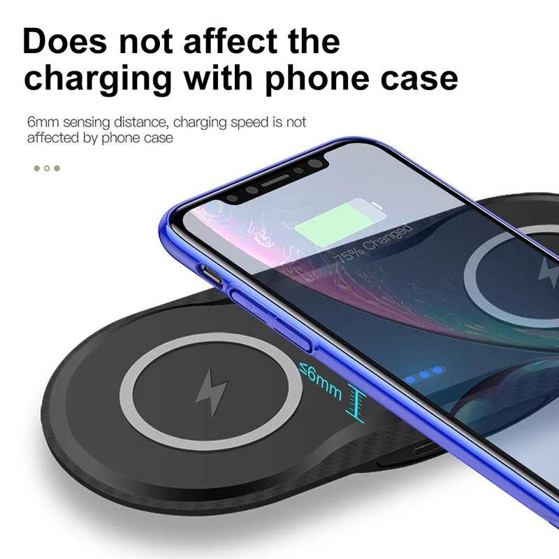 Carregador Sem Fio для Samsung Note 8 9 10 Plus Беспроводное зарядное устройство Chargeur iPhone 11 Pro XS MAX XR