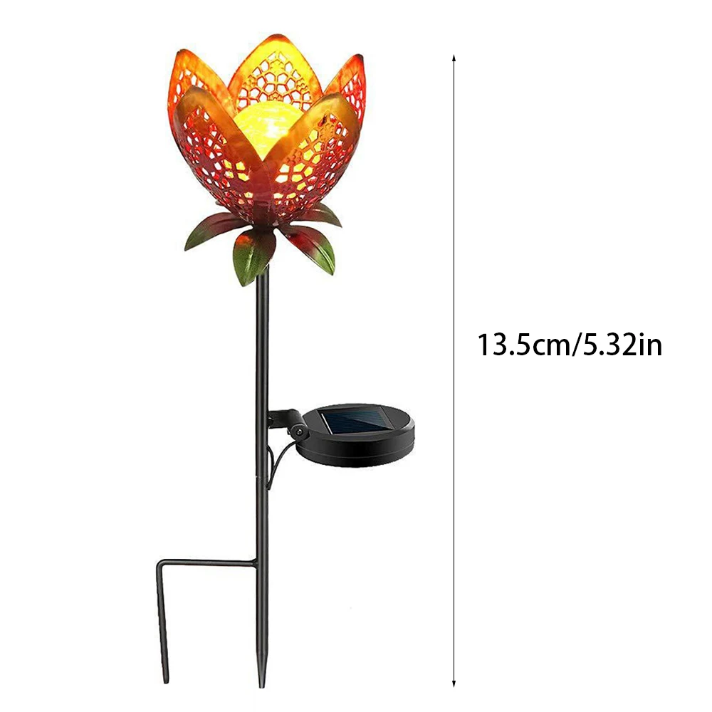 

2 Pcs LED Flower Shape Solar Power Light Landscape Lawn Lamp Outdoor Waterproof Yard Garden Atmosphere Decoration Lights