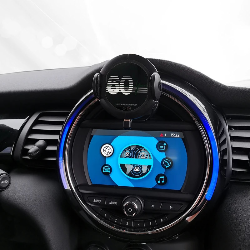 car navigation phone holder bracket wireless charging phone base for mini cooper one s jcw d f55 f56 f60 countryman accessories free global shipping