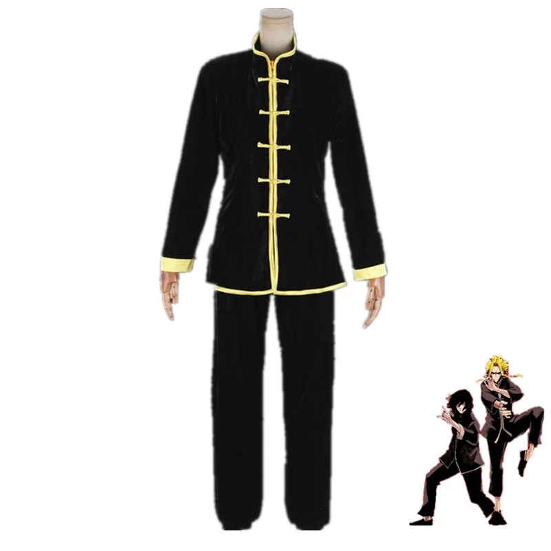 

My Hero Academia All Might Cosplay Costume Custom Made Long Sleeve Black Top Pants Academy Uniform Holloween Carnival Full Set