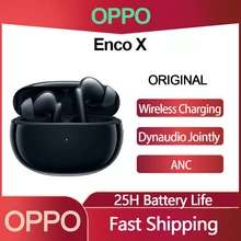 OPPO Enco X TWS Bluetooth 5.2 Earphone ANC Wireless Charging LHDC Gaming Headset Dynaudio Co-engineering HIFI Workout Earbuds