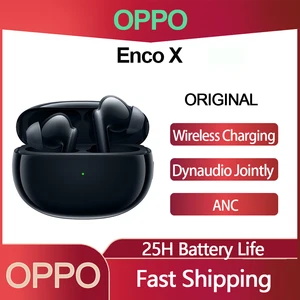 oppo enco x tws bluetooth 5 2 earphone anc wireless charging lhdc gaming headset dynaudio co engineering hifi workout earbuds free global shipping
