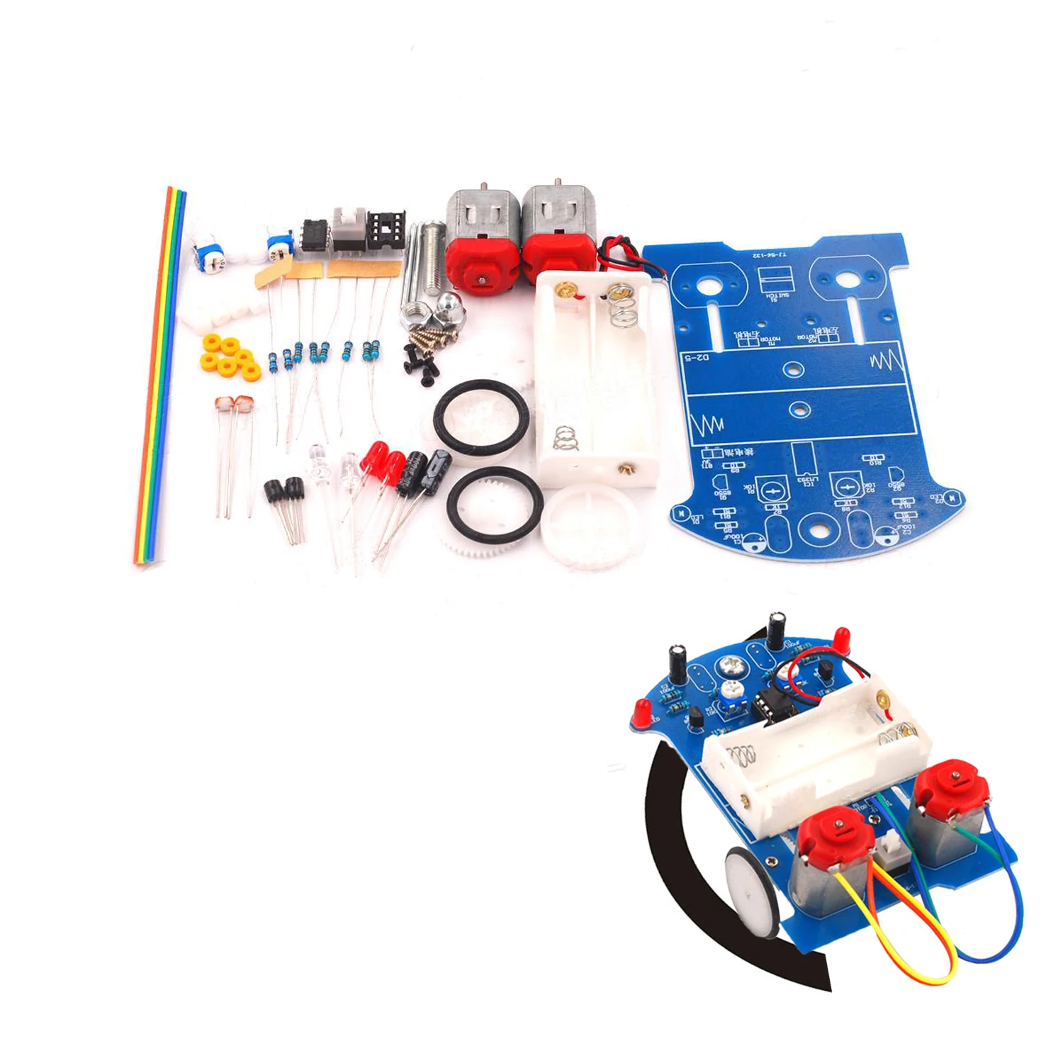 Practice Soldering Learning Electronics Kit Smart Car Project Kits Line Following Robot Kids DIY Education | Электроника