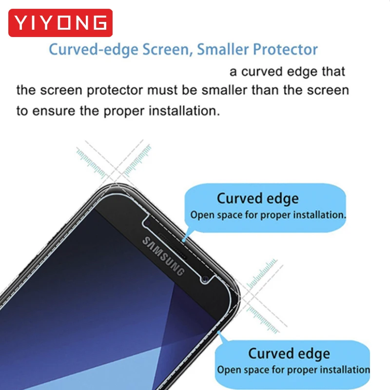 YIYONG 2.5D стекло для Samsung Galaxy A3 A5 A7 J3 J5 J7 2017 2016 закаленное Защита экрана 2018 | Мобильные