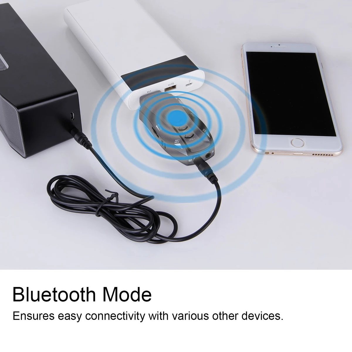 Excelvan профессиональный Bluetooth микрофон два беспроводных ручных микрофона 1 приемник комплект AUX линейный компьютер KTV MIC 10 CH