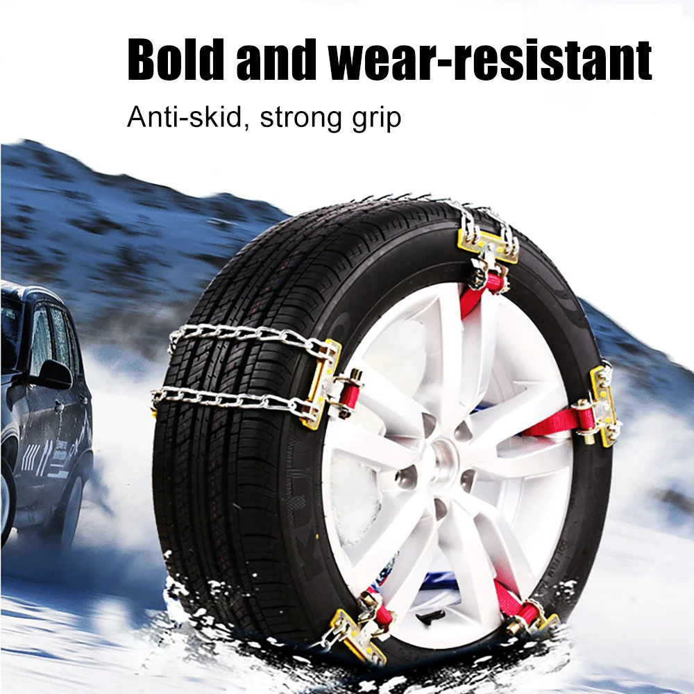 

Manganese Steel Universal Effective Durable Snow Chain Wearable Wheel Anti Skid Belt