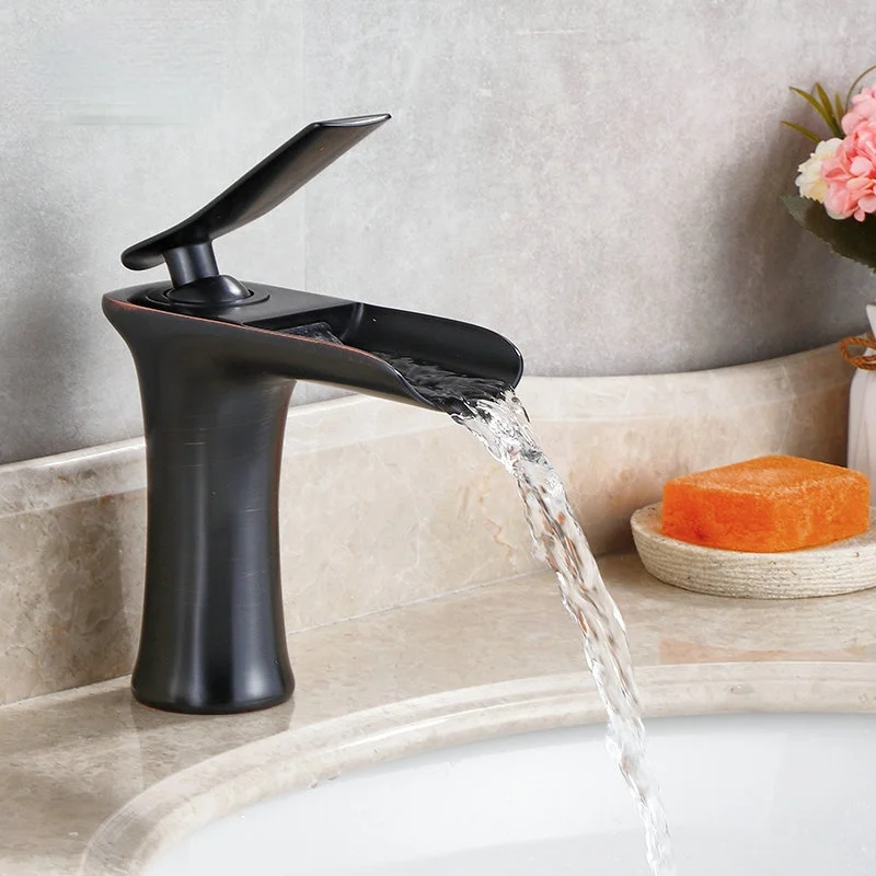 

Лидер продаж, новый смеситель для раковины «Водопад», латунный смеситель, смеситель для раковины с горячей и холодной водой, Белый/хромиров...