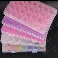 28 slots diamond embroidery box diamond painting cross stitch tools accessory boxes case useful storage boxes