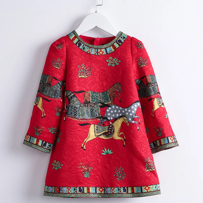 AW279 Beenira/Детские зимние платья; коллекция года; Брендовое детское платье принцессы с длинными рукавами в европейском и американском стиле; От 4 до 14 лет платье для девочек - Цвет: AW279