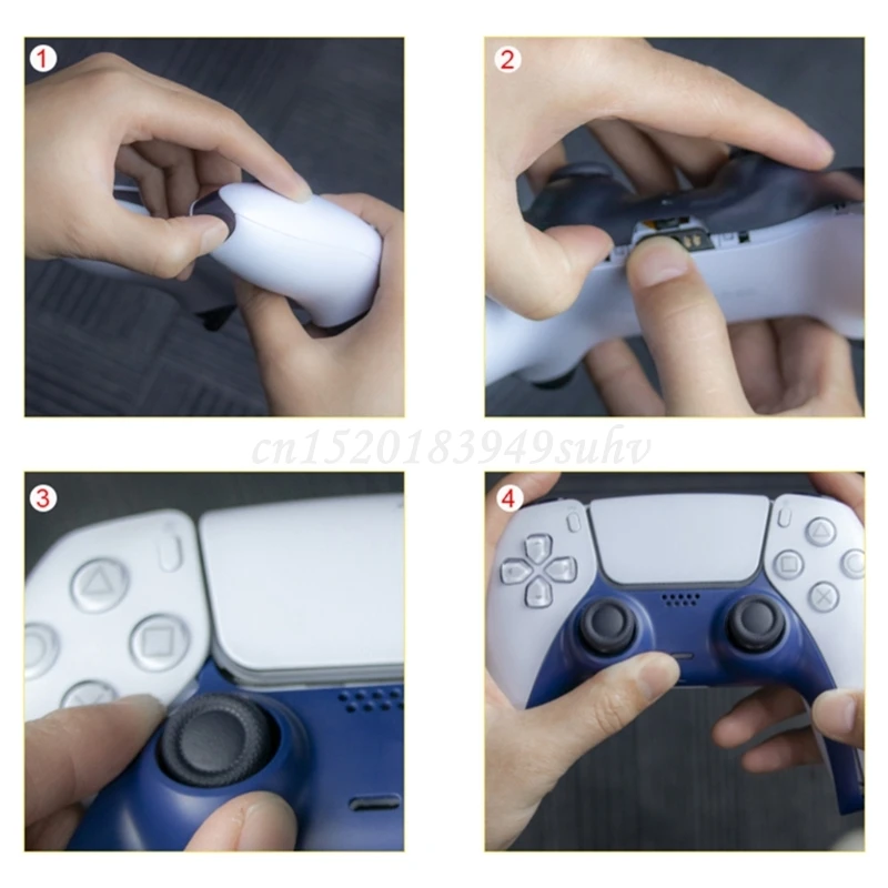 

Game Controller Handle Front Middle Housing Shell for Sony- PS5 Gamepad Decorative Strip Skin Case Cover Faceplate