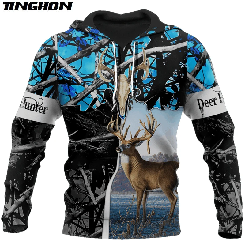 

New Hoodie Beutiful deer hunting camo 3D printed Hooded Sweatshirts Unisex Casual streetwear Hoody Wholesale and retail
