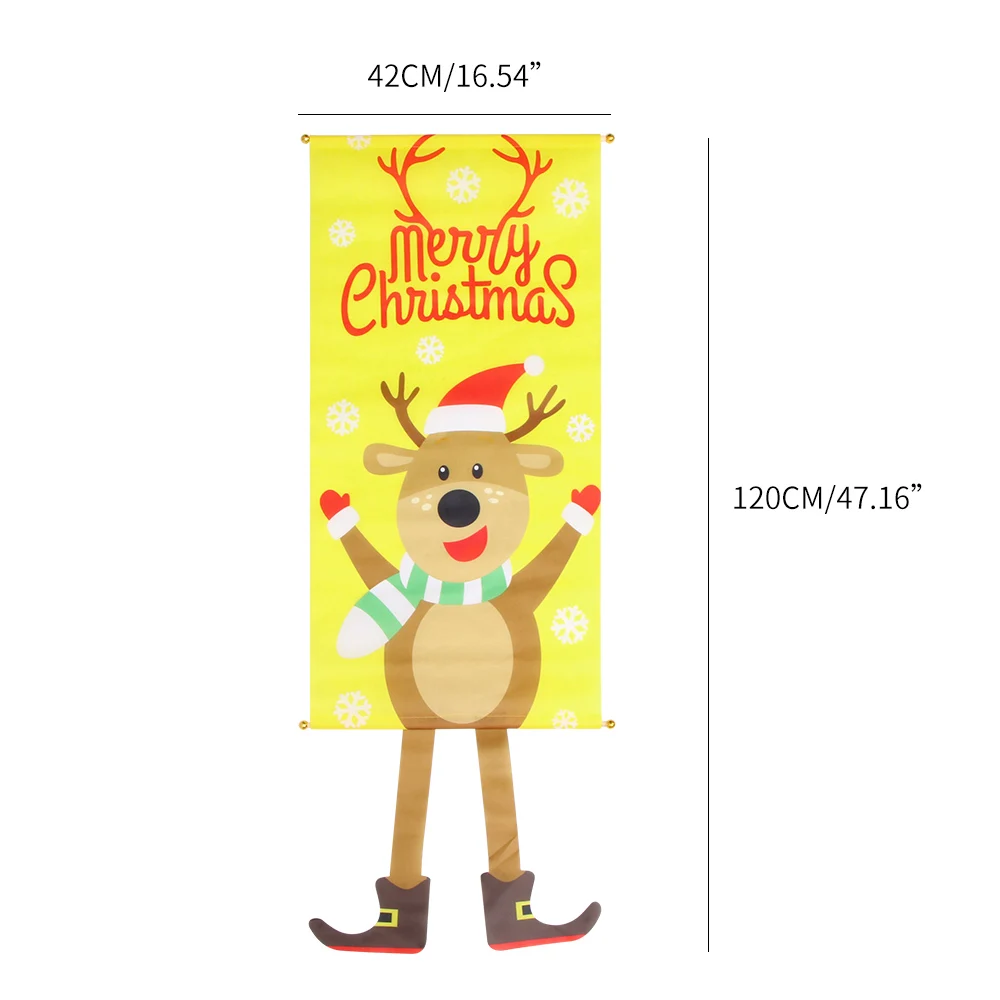 NewChristmas оформление окон и дверей ткань подвесной флаг стены атмосферу дома