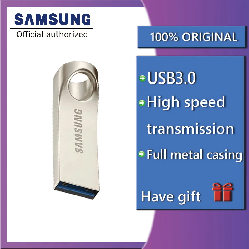 100% Оригинальные usb накопители SAMSUNG 128 Гб 64 USB 3 0 скорость 130 МБ/с./с мини Прыжок флеш
