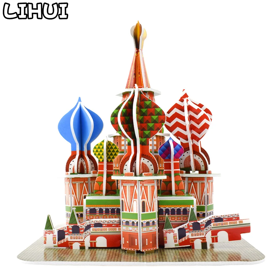 3D пазл Собранный макет храма базилика игрушки для детей игра головоломка мировая