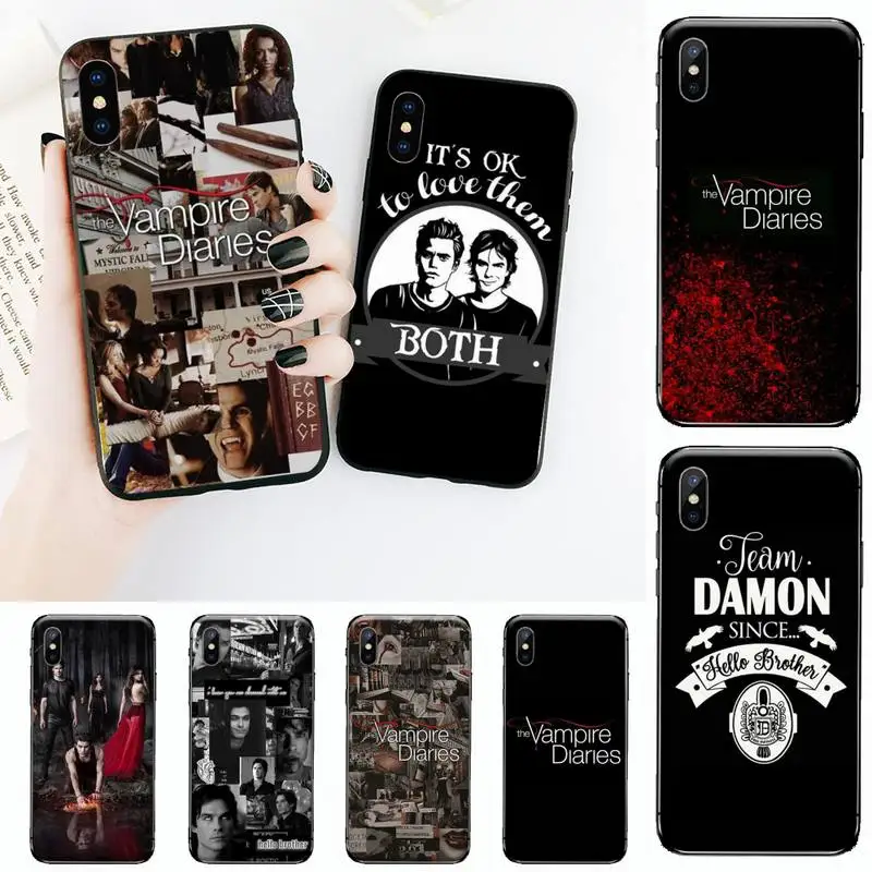 

The Vampire Diaries Damon Phone Case for iPhone 11 12 13 mini pro XS MAX 8 7 6 6S Plus X 5S SE 2020 XR