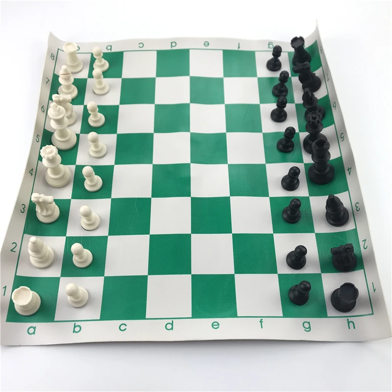 

Chess Board Game Set International Standard Portable Competition King Plastic Chess Set With Chessboard Game Entertainment
